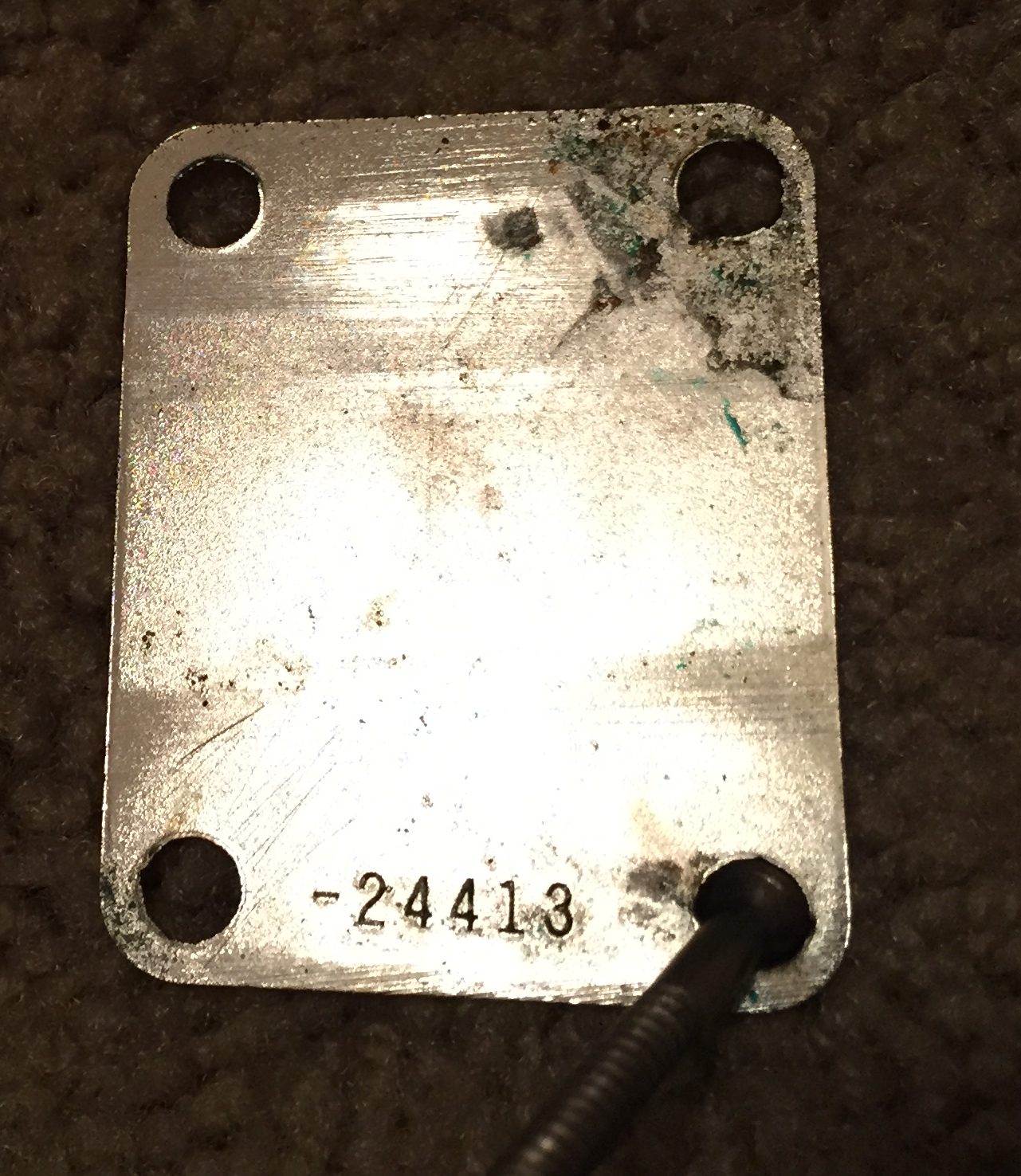 1957 Strat Double Stamped Neck Plate